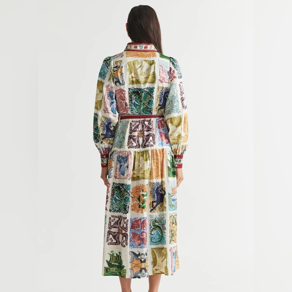 Antipodean Wond-A-Land Midi Shirt Dress, size 8 - Picture 3 of 8